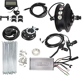 SUNGOOYUE Kit de conversão de bateria de bicicleta de 48V 500W, motor de cubo de roda dianteira de bicicleta com controlador LCD3, conjunto de sensor de assistência elétrica para mountain bike