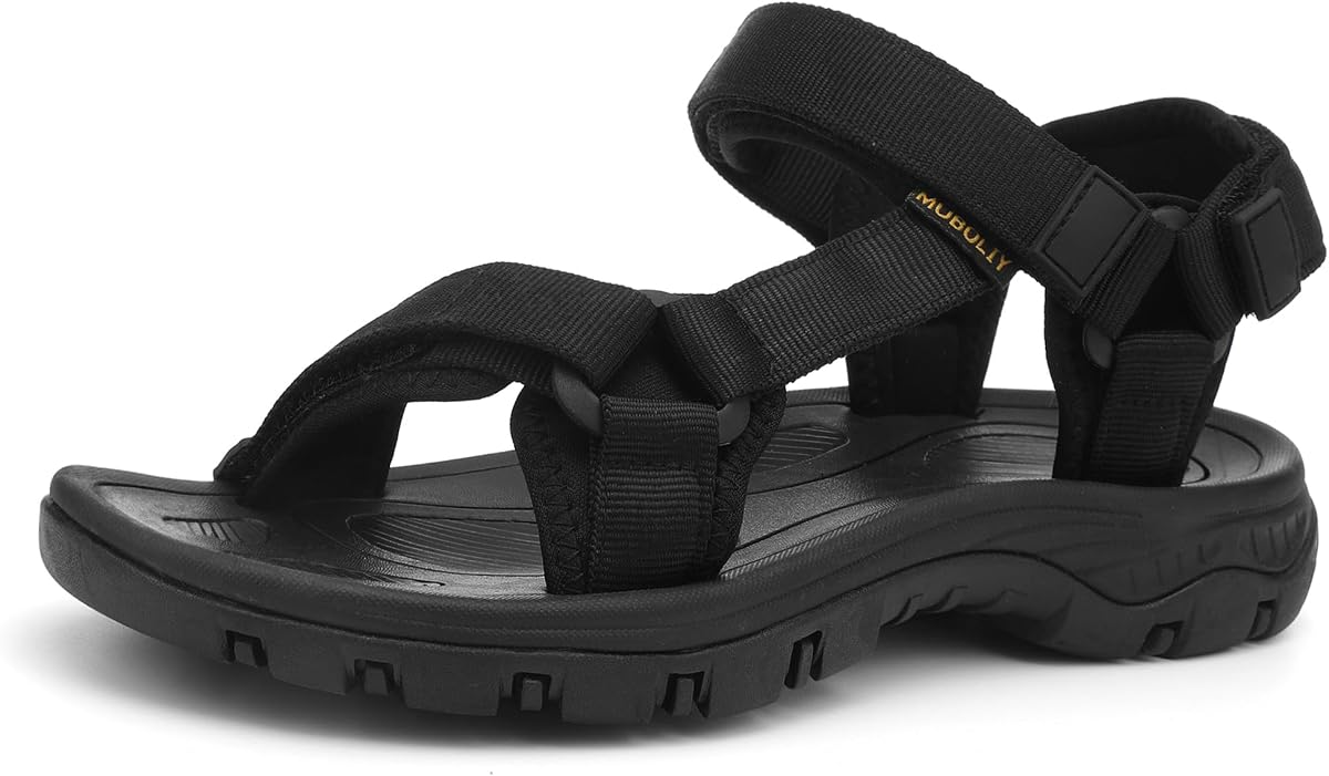 Sandalias deportivas de senderismo para mujer, zapatos atléticos al aire libre con soporte para arco, zapatos de playa con velcro ajustables