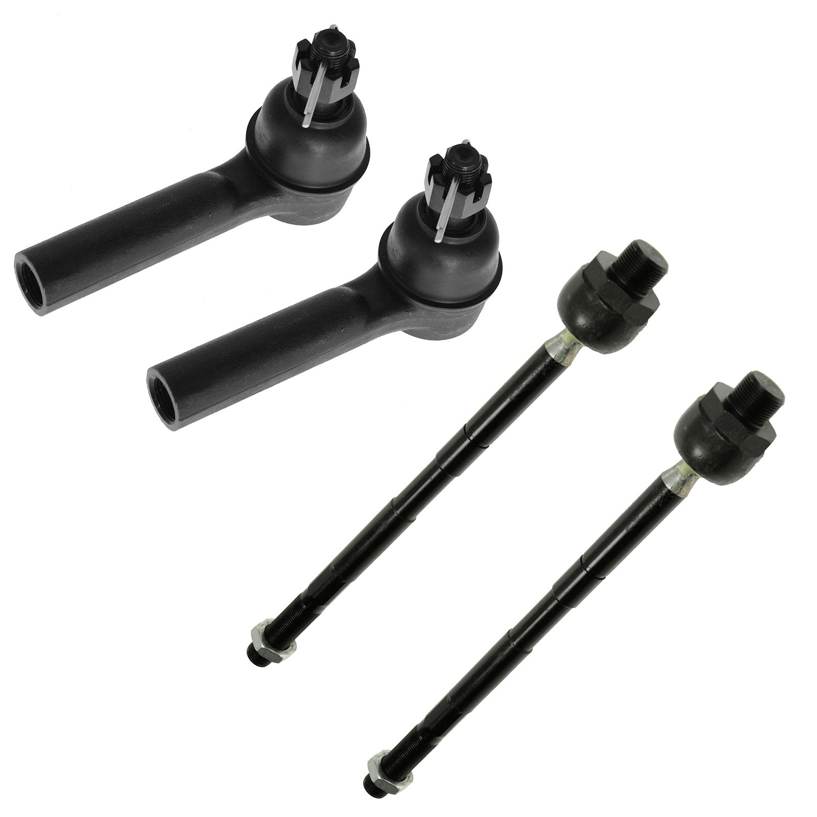 TRQ Front Inner and Outer Tie Rod Set Compatible with 2006-2008 Dodge Ram 1500 2003-2010 Ram 2500 Ram 3500