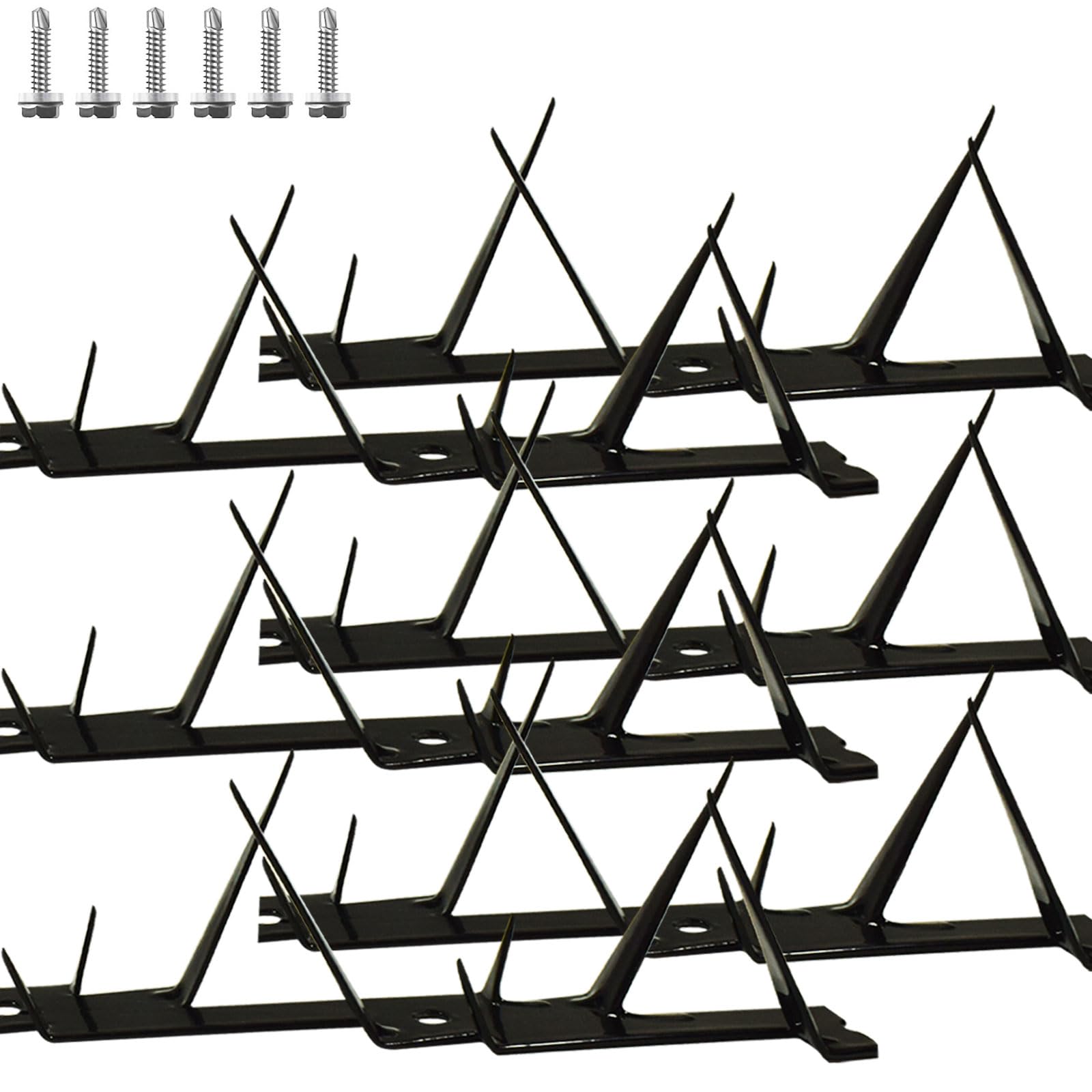 Metal Anti Climb Spikes for Fences and Walls, Effectively Avoided Invaders Climbing Attempts.(Size 60 inches)