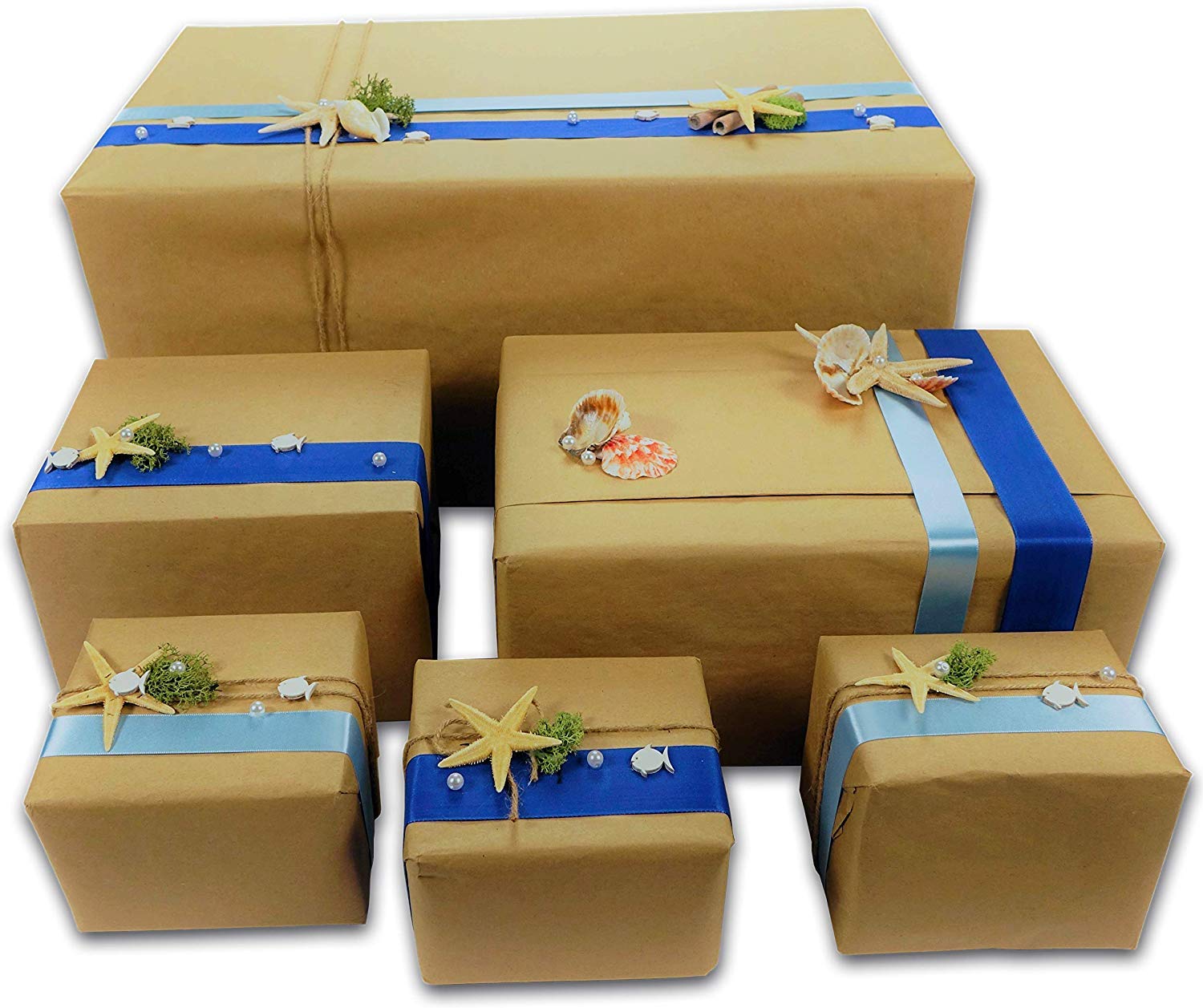 MM WILL CARE - WE WILL CARE YOUR PRODUCTS Arts Brown Jute Twine Kraft Paper Roll for Gift Wrapping (10 m) 1