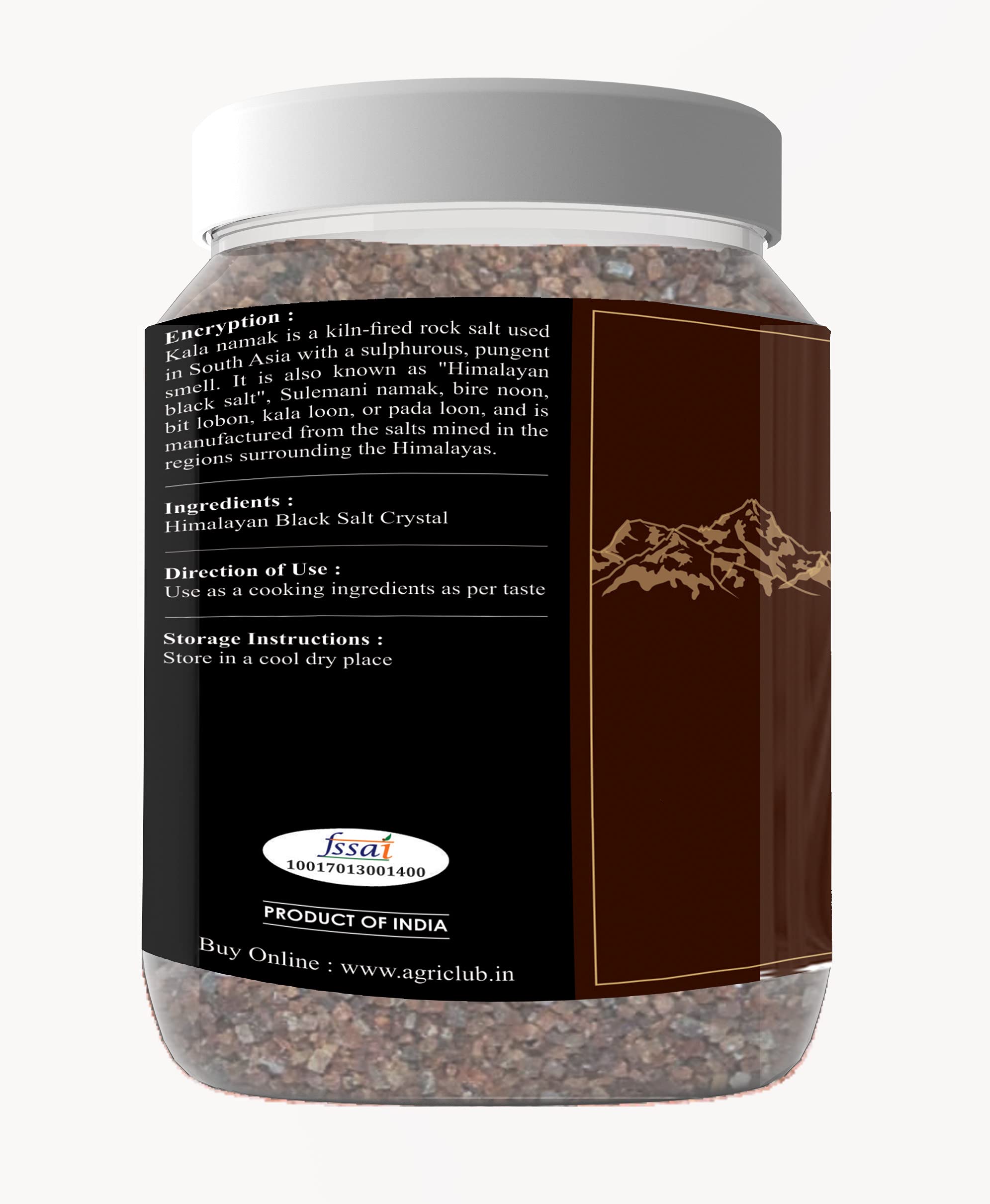 AGRI CLUB Himalayan Black Salt(Crystal)1Kg - Image 3 thumbnail