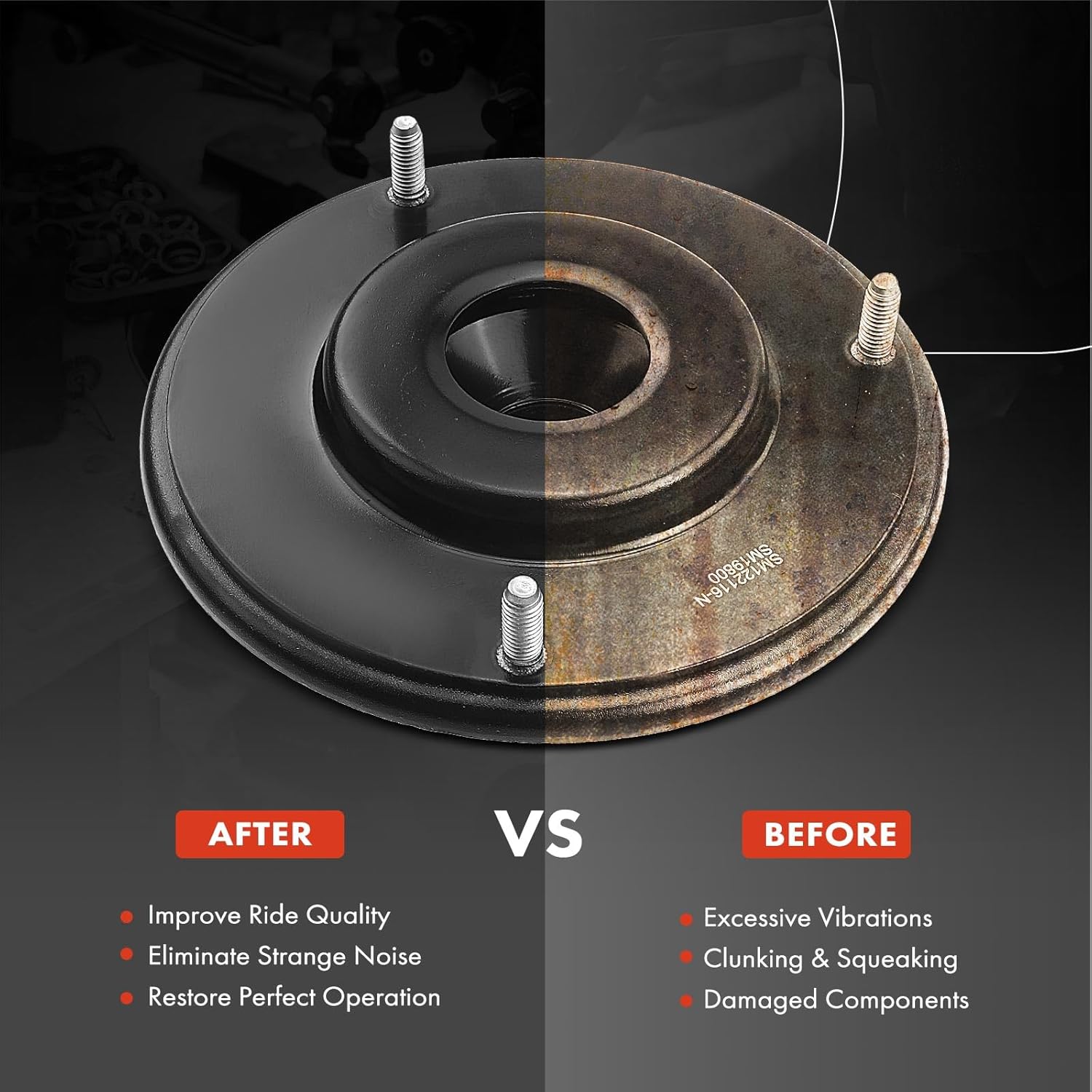 A-Premium Front Driver or Passenger Side Suspension Strut Mount Compatible with Dodge Intrepid Chrysler Concorde 1993-1997 New Yorker LHS Eagle Vision