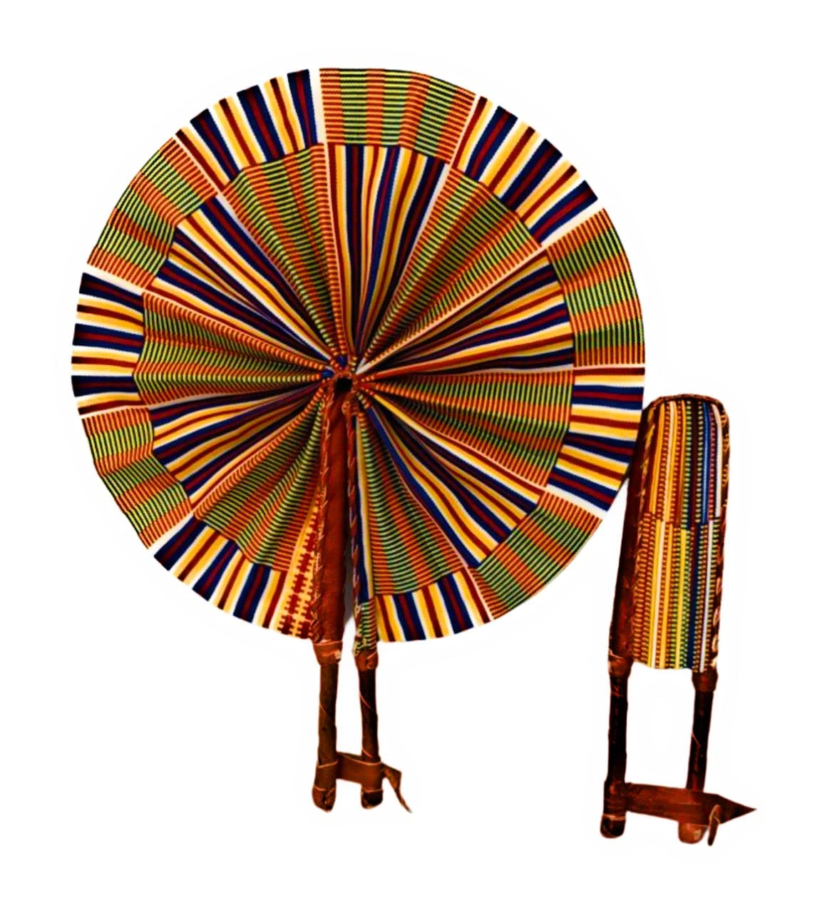 Motherland Fans: African Ankara Print Folding Hand Fan — image 1