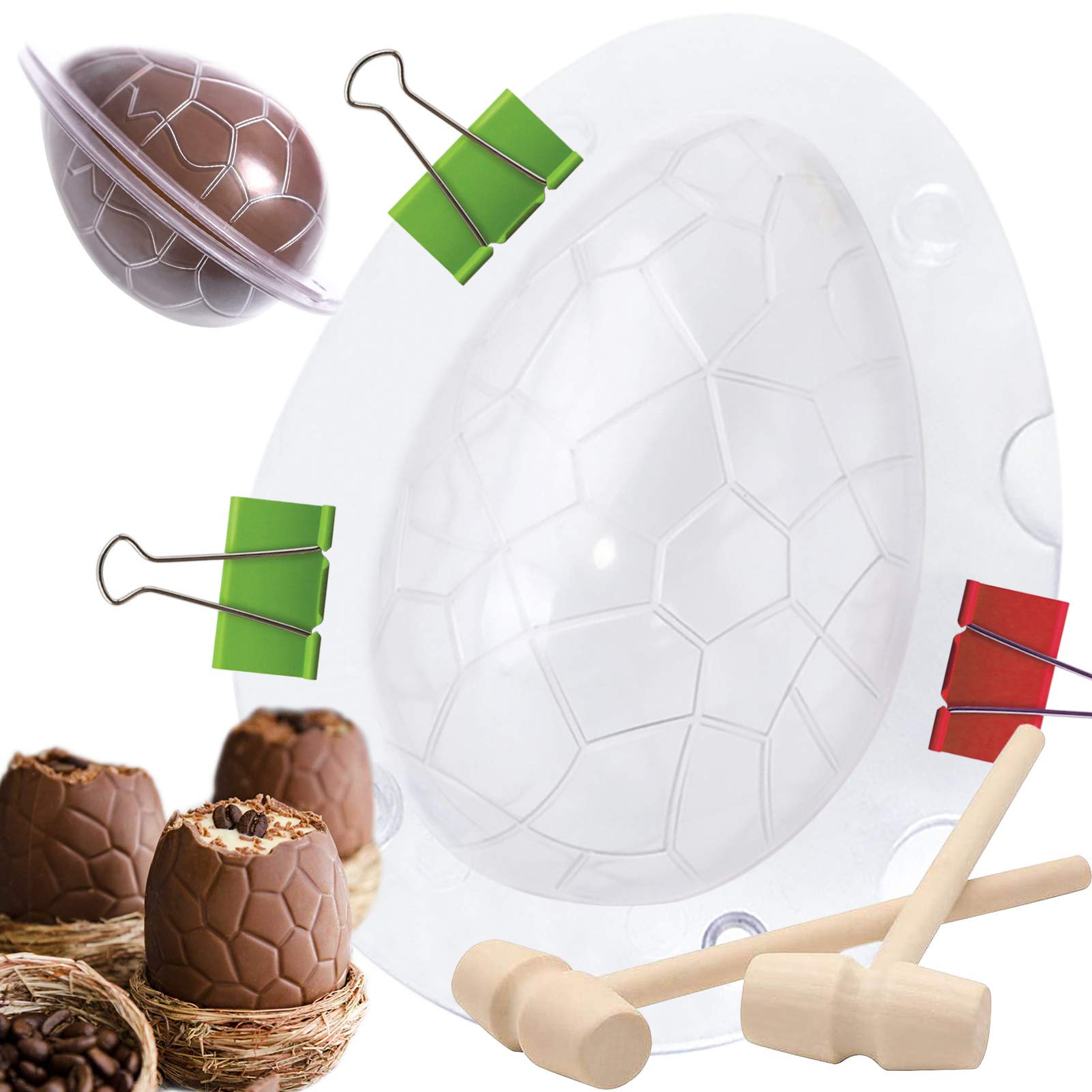 Amazon.co.jp: イースターエッグ型 巨大チョコレートエッグ型 木製