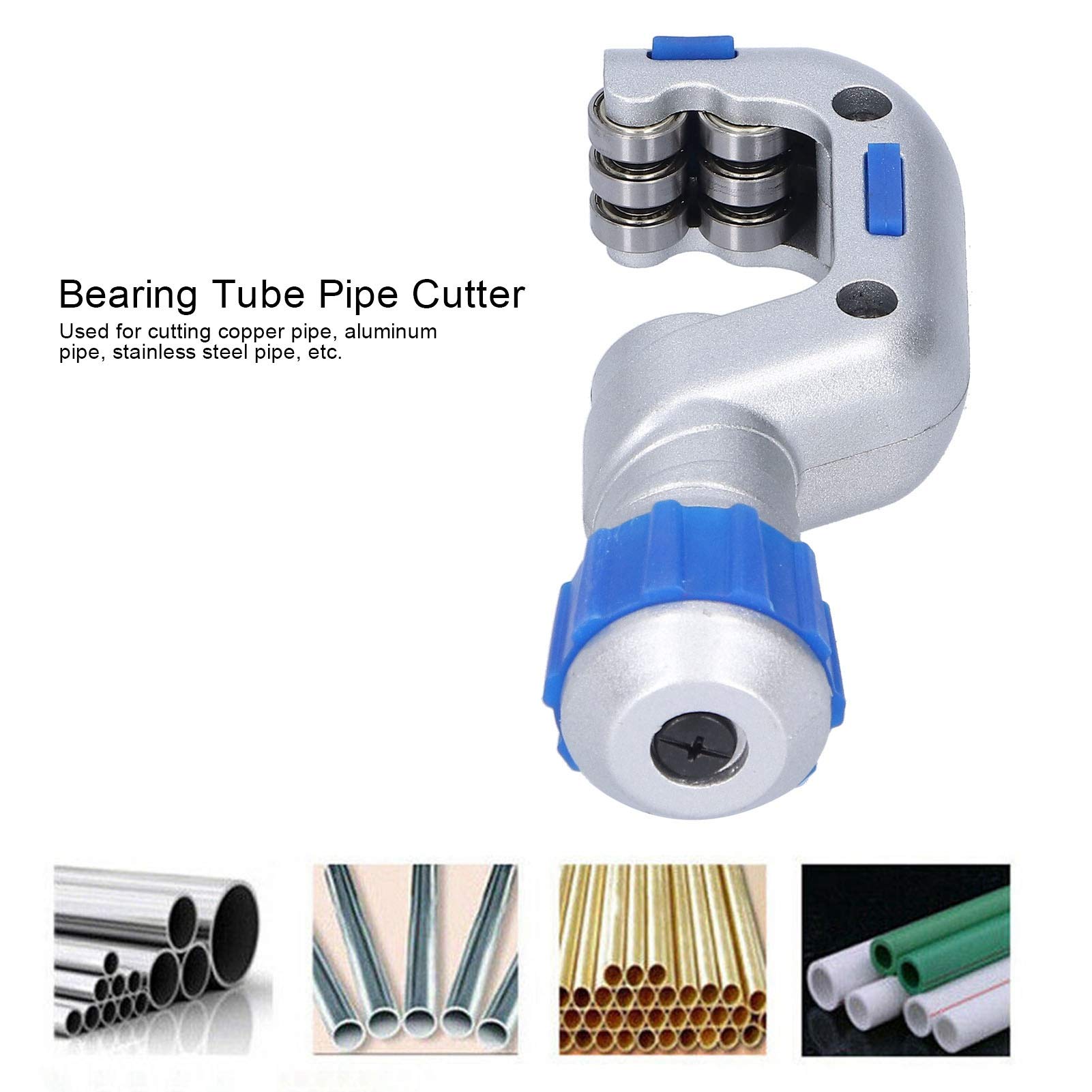 Culnflun Bearing Tube Pipe Cutter, Stainless Steel Timeproof Cutting Tools, for Cutting Various Pipes 4-32mm CT532