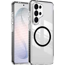Teknoft Samsung Galaxy S26 Ultra i in Line Serisi Magsafe ile Uyumlu Y kseltilmi  Lens  er eveli ve Renkli  erit Kenarl  Ultra G l  Darbeye Dayan kl  Yumu ak Silikon K l f Siyah, Galaxy S26 Ultra