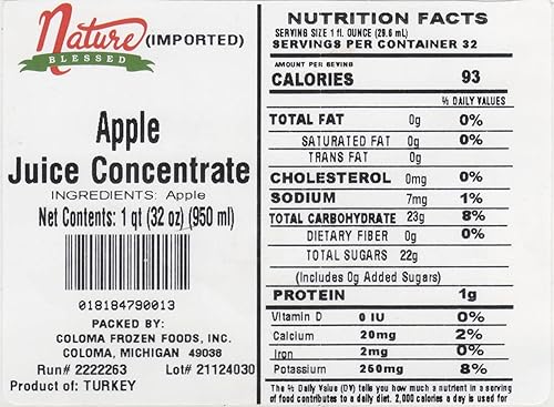 Miniatura 2 de Nature Blessed Concentrado de manzana 100% puro (importado de Europa) - 1 cuarto de galón (botella de 132 fl oz), aplicaciones Mead at Home,