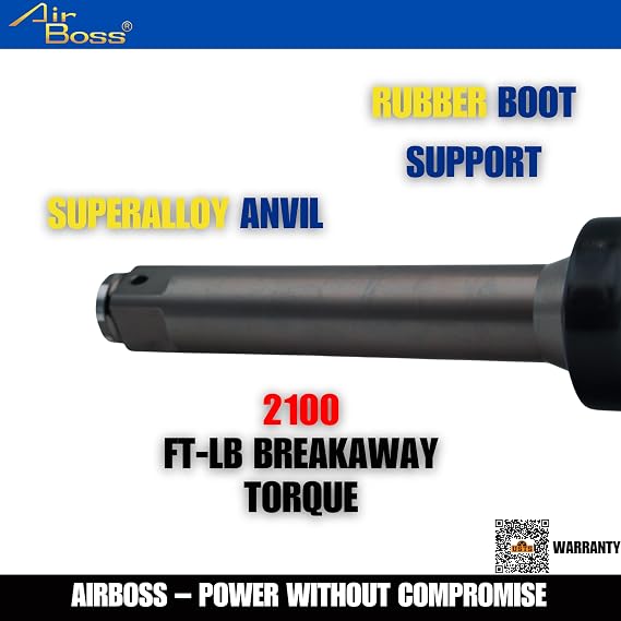 Airboss AW-280GL 1 Impact Wrench & 33M 90L CR-MO Deep Socket