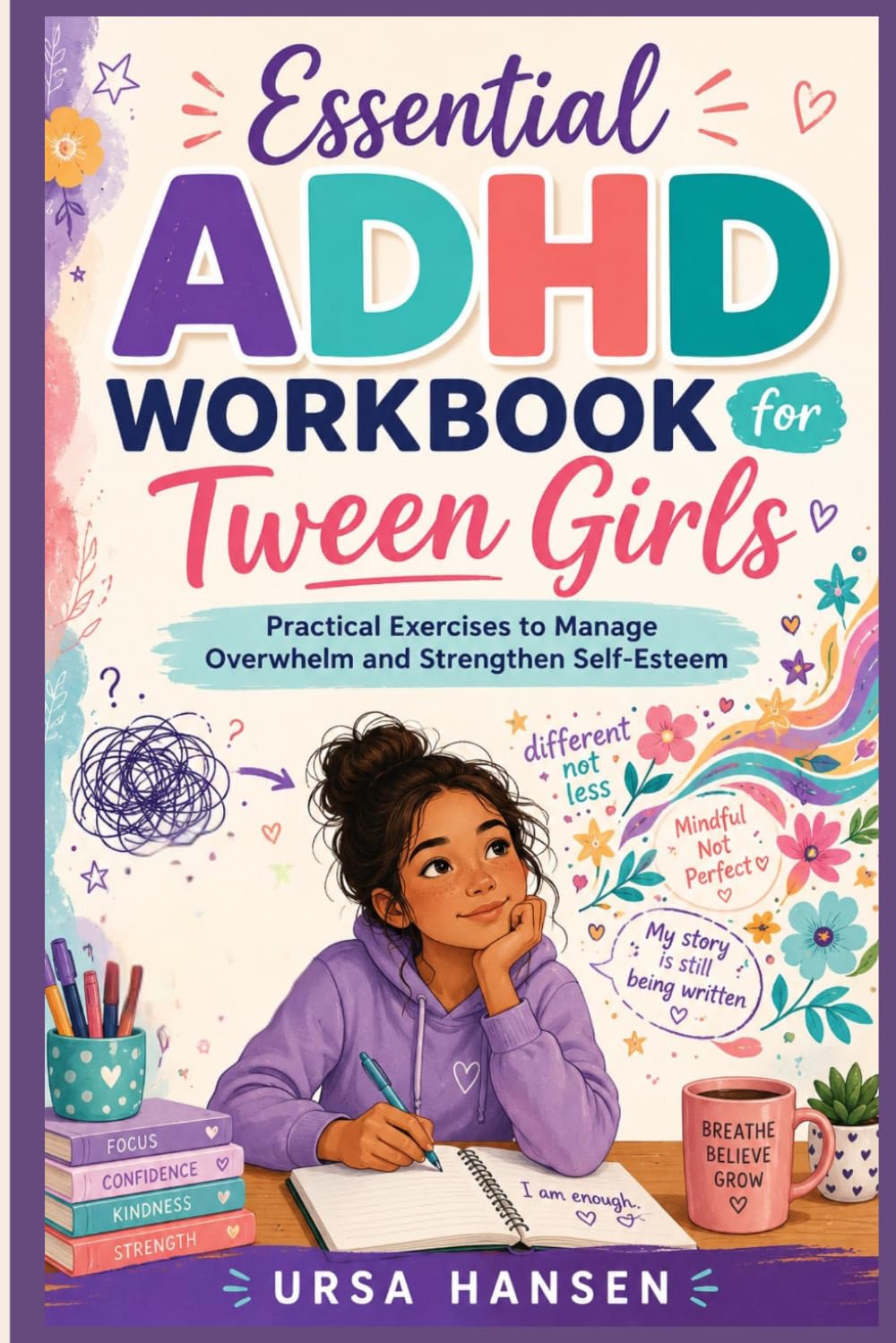 Essential ADHD Workbook for Tween Girls: Practical Exercises to Manage Overwhelm and Strengthen Self-Esteem