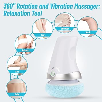 Body Sculpting Machine, Handheld Cellulite Massager with 3 Washable Pads, Electric Body Shaper for Belly, Waist, Legs & Glutes, Relieves Muscle Fatigue in Neck, Shoulders and Arms