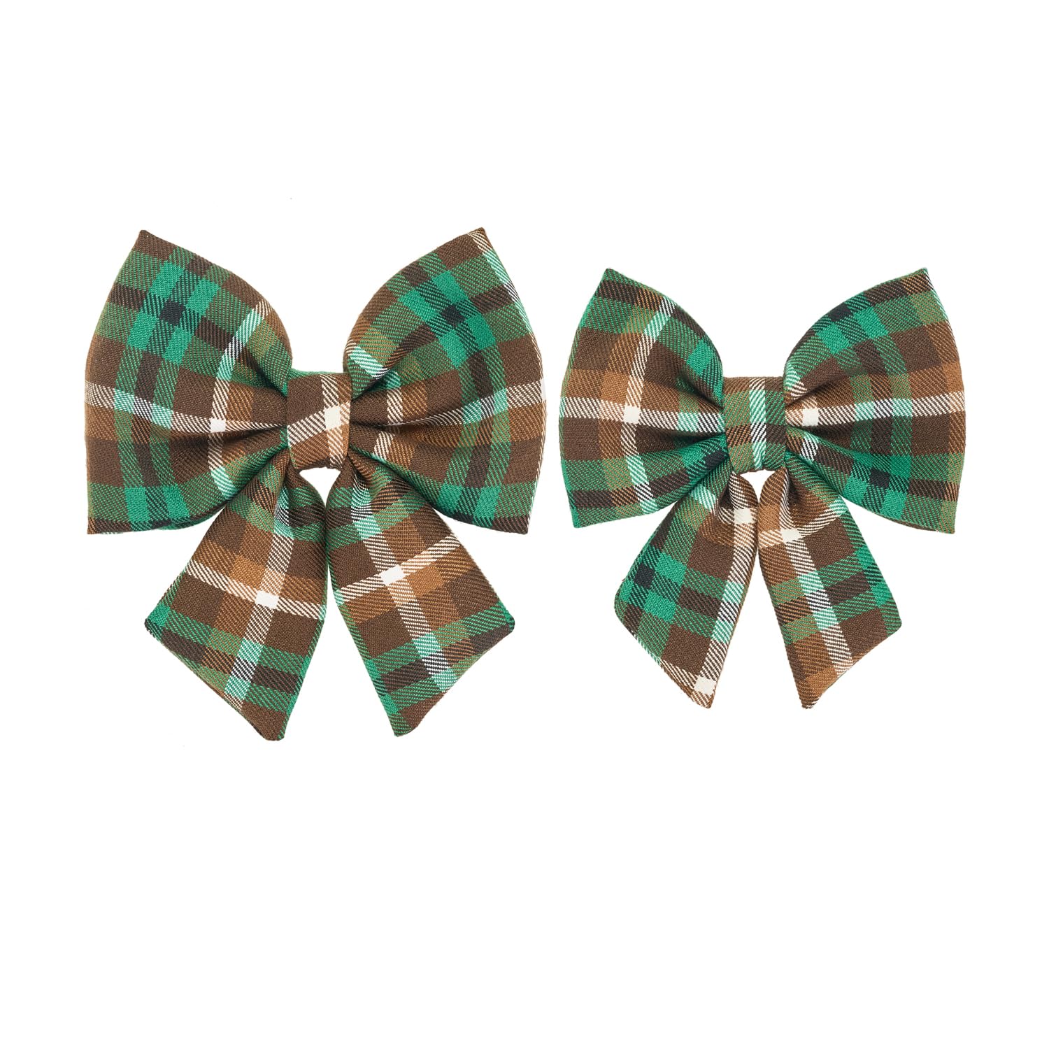 Nœud papillon pour chien de marin écossais vert S/M - Idéal pour photo de famille de fête et mariage