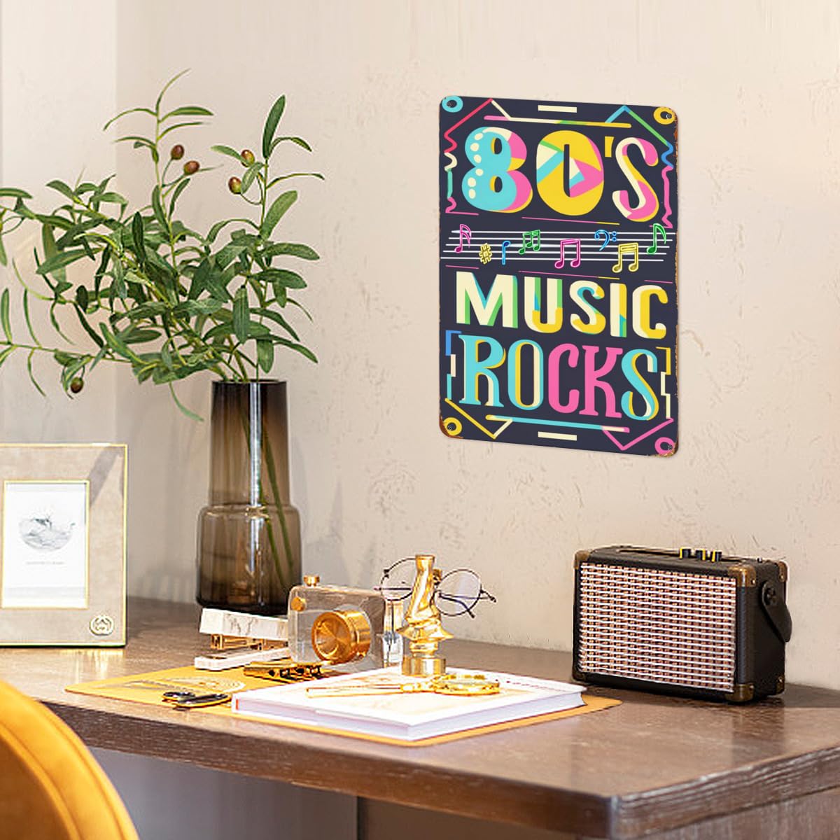 Amazon.com: 80s Music Rocks Tin Sign Vintage Sign Wall Decor Art