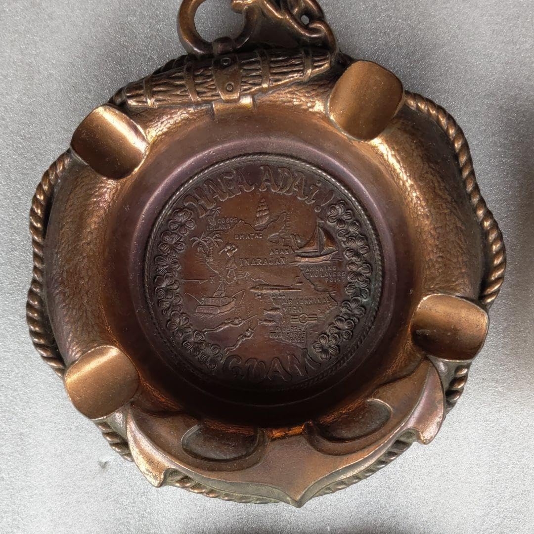 灰皿 アッシュトレイ 銅 花柄 FANTASY COPPERWARE/// ロストアンド