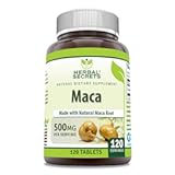 Maca Supplement | 500 Mg Per Serving | 120 Tablets | Non-GMO | Gluten Free | Made in USA