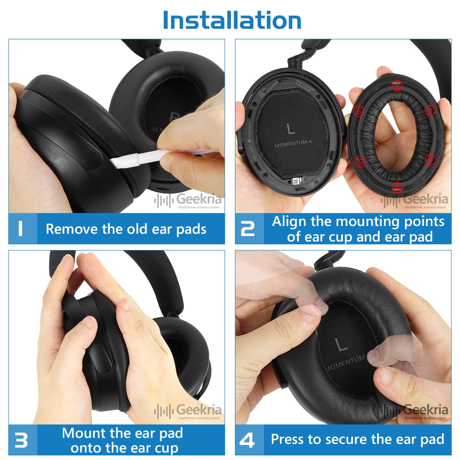 Amazon | Geekria イヤーパッド QuickFit 互換性 パッド