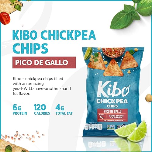 Miniatura 24 de Kibo Paquete variado de chips de lentejas, aperitivos veganos sin gluten, verificados sin OMG, a base de plantas, 0.99 oz, paquete de 12