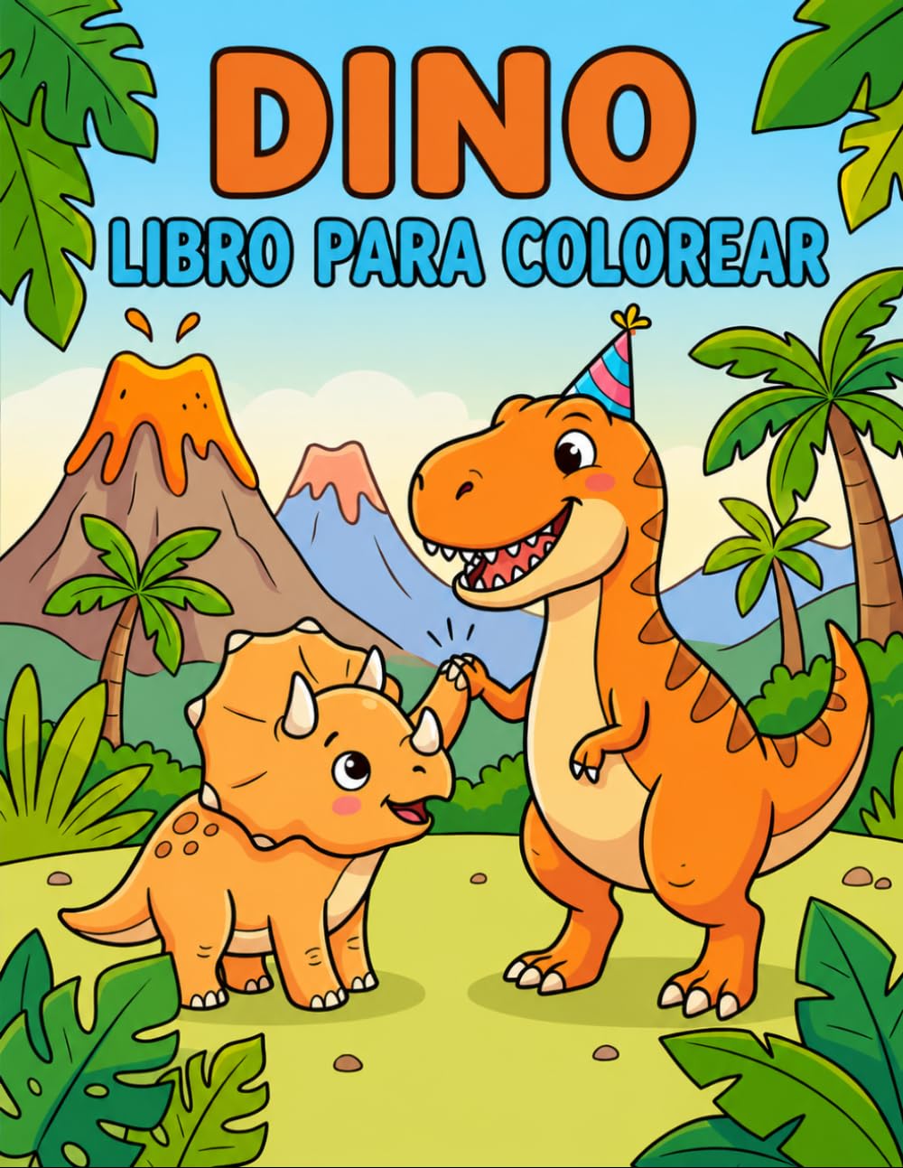 DINO: Libro para colorear