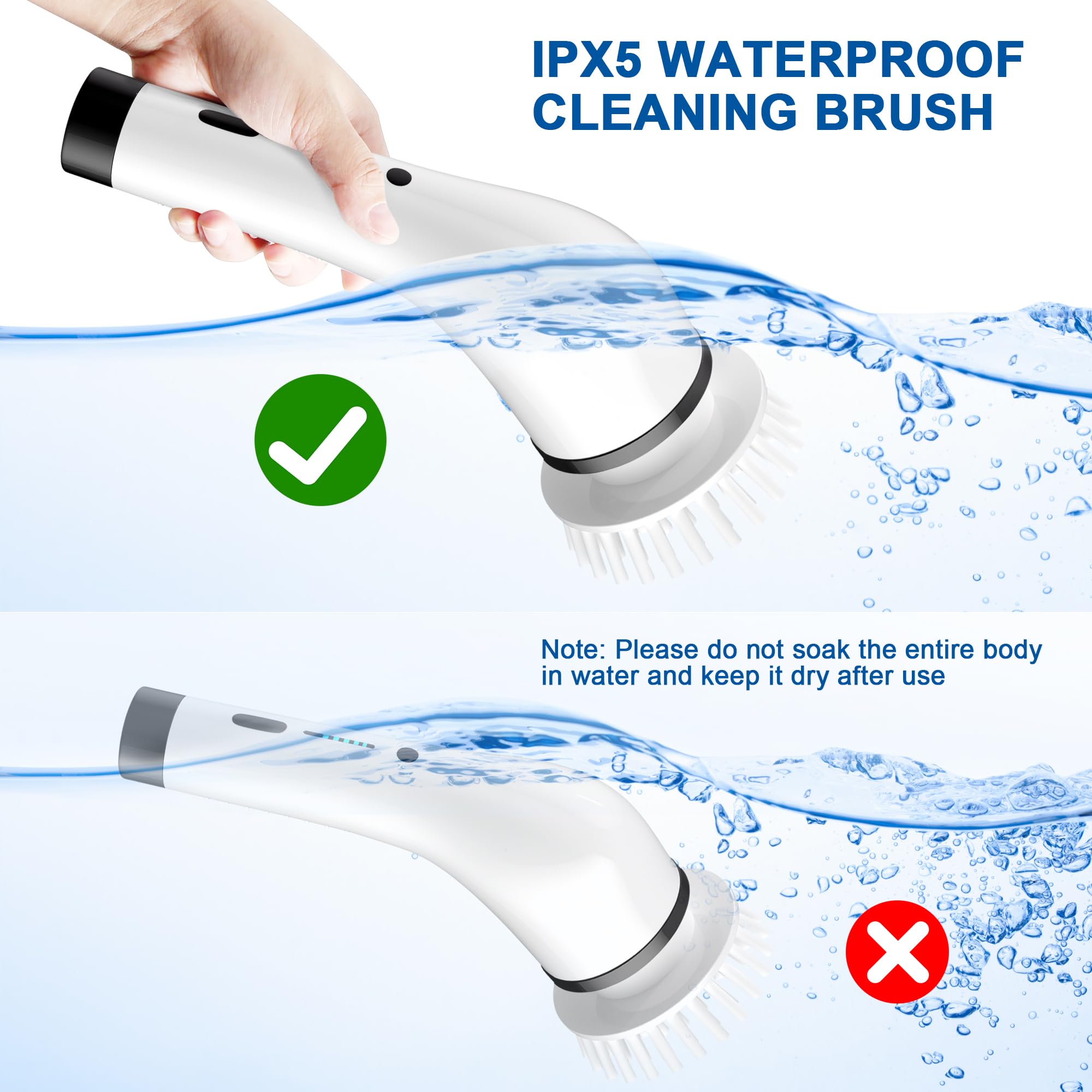 Amazon｜SZFIXEZ 電動スピン スクラバー 電動クリーニングブラシ - 2