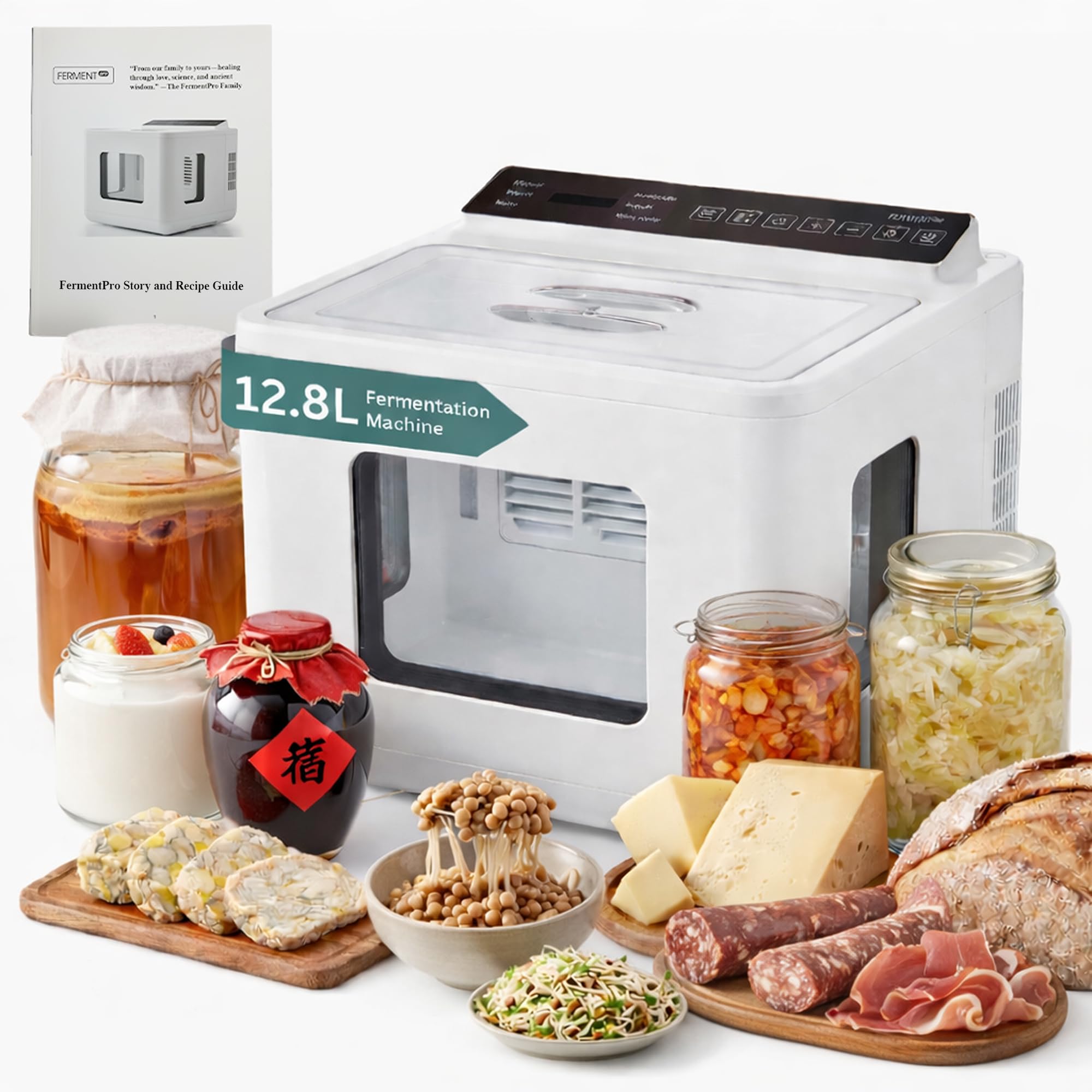 Machine de fermentation 12,8 L automatique pour yaourt et kimchi maison