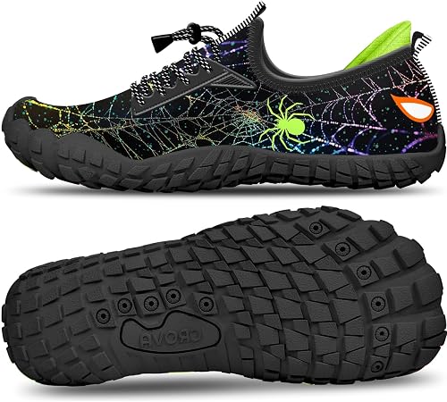 Built-in Heel Grips Water Shoes for Kids Girls Boys Hiking Wide Barefoot Swim Beach Pool Big Kid