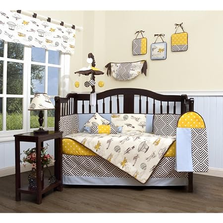 aviator crib bedding set