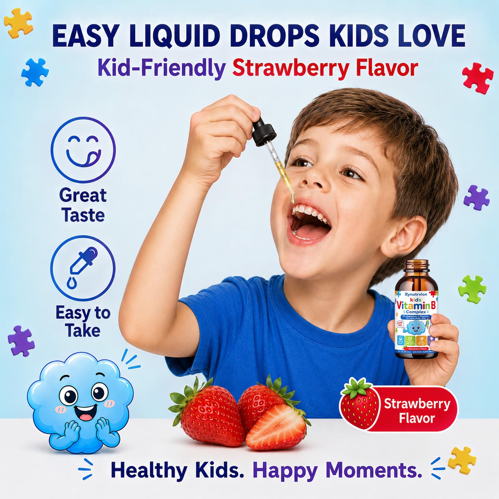 Kids Methylated Vitamin B Complex Liquid Drops, B12 5-MTHF, Sugar Free — Amazon image 5