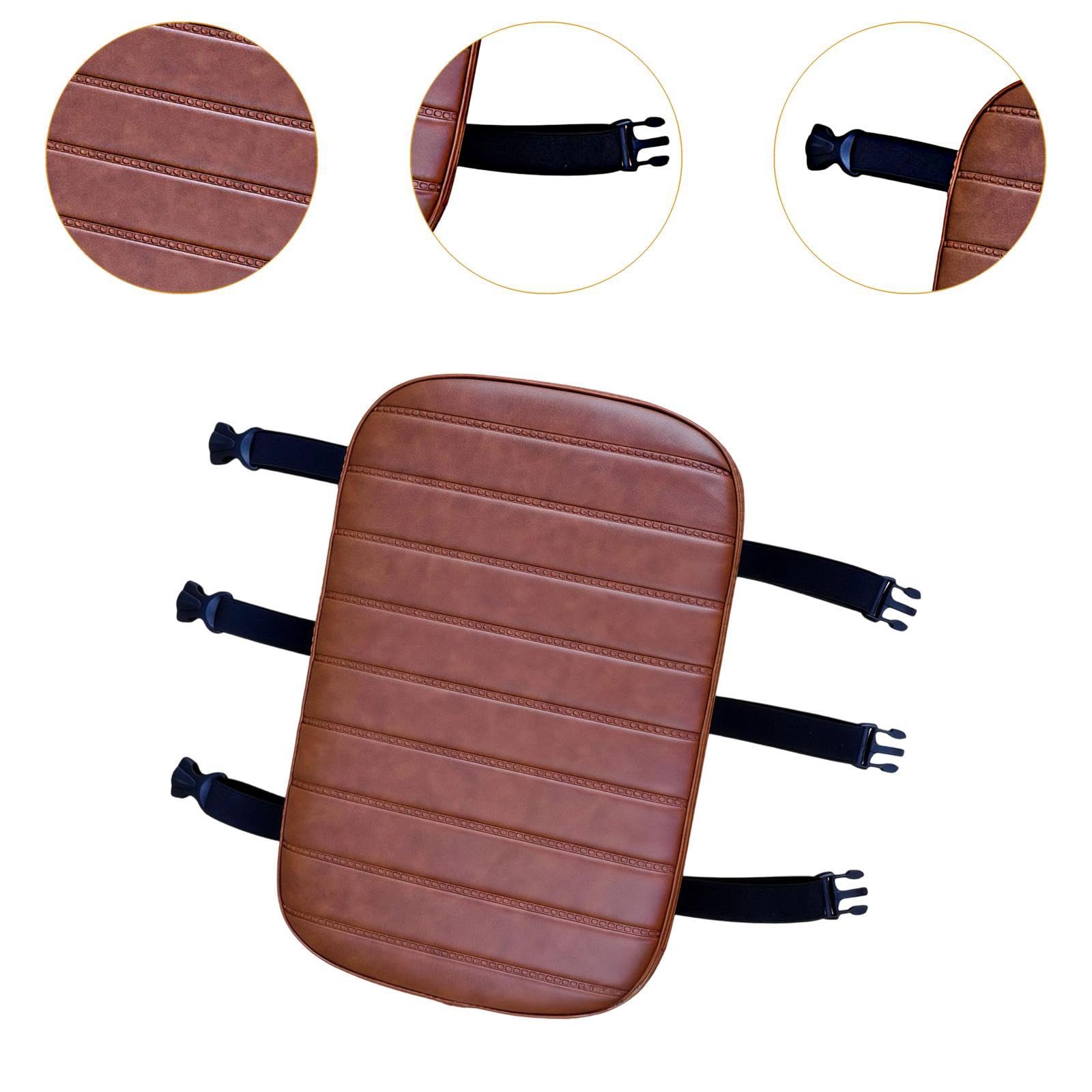 Coussin de Selle Arrière de Vélo Manned avec Rembourrage en Mousse épaisse, en Cuir PU, Conception Robuste à Trois Sangles, Remplacement de Selle Univ