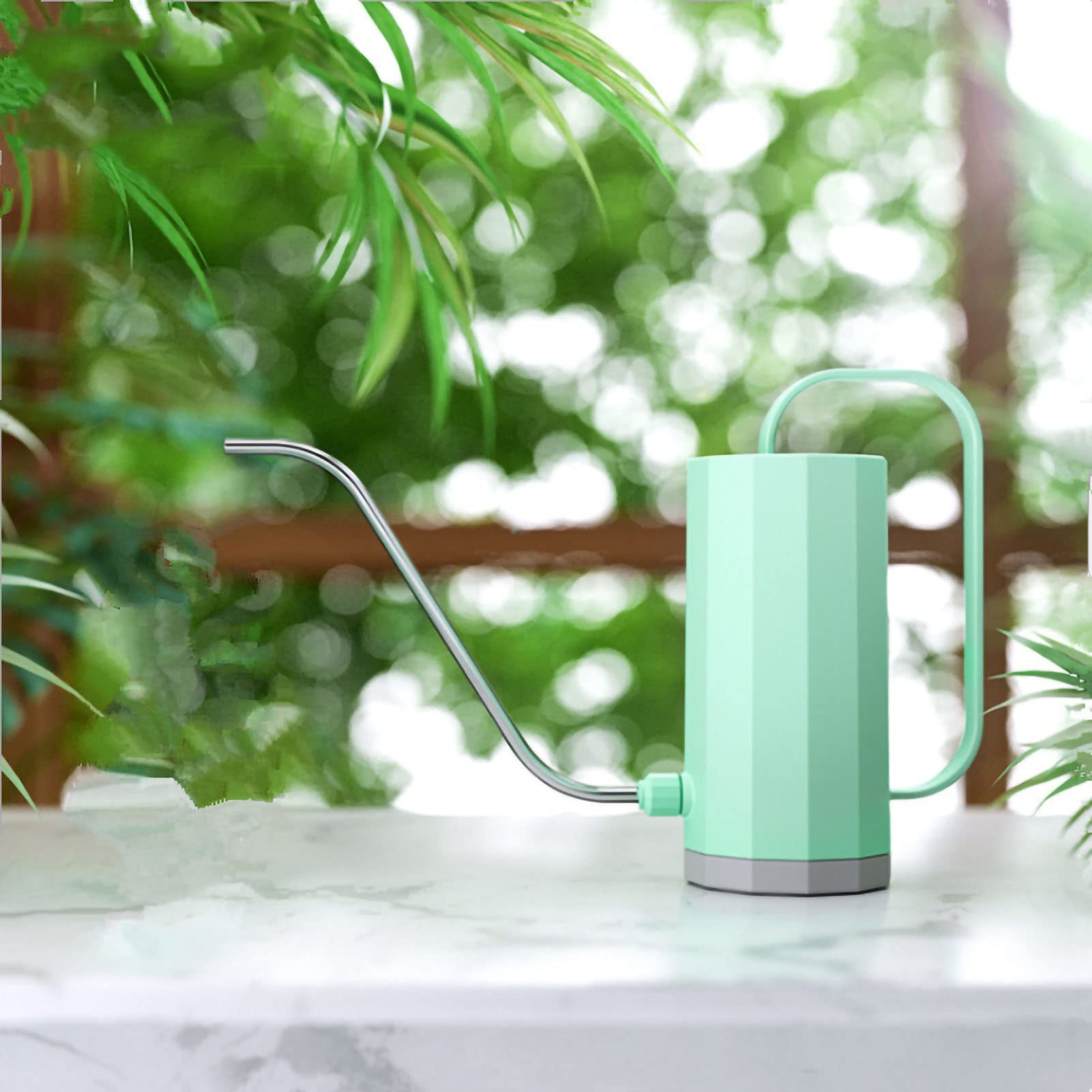 Annaffiatoio Acciaio Inox 1500ml - Beccuccio Lungo Per Piante Interno