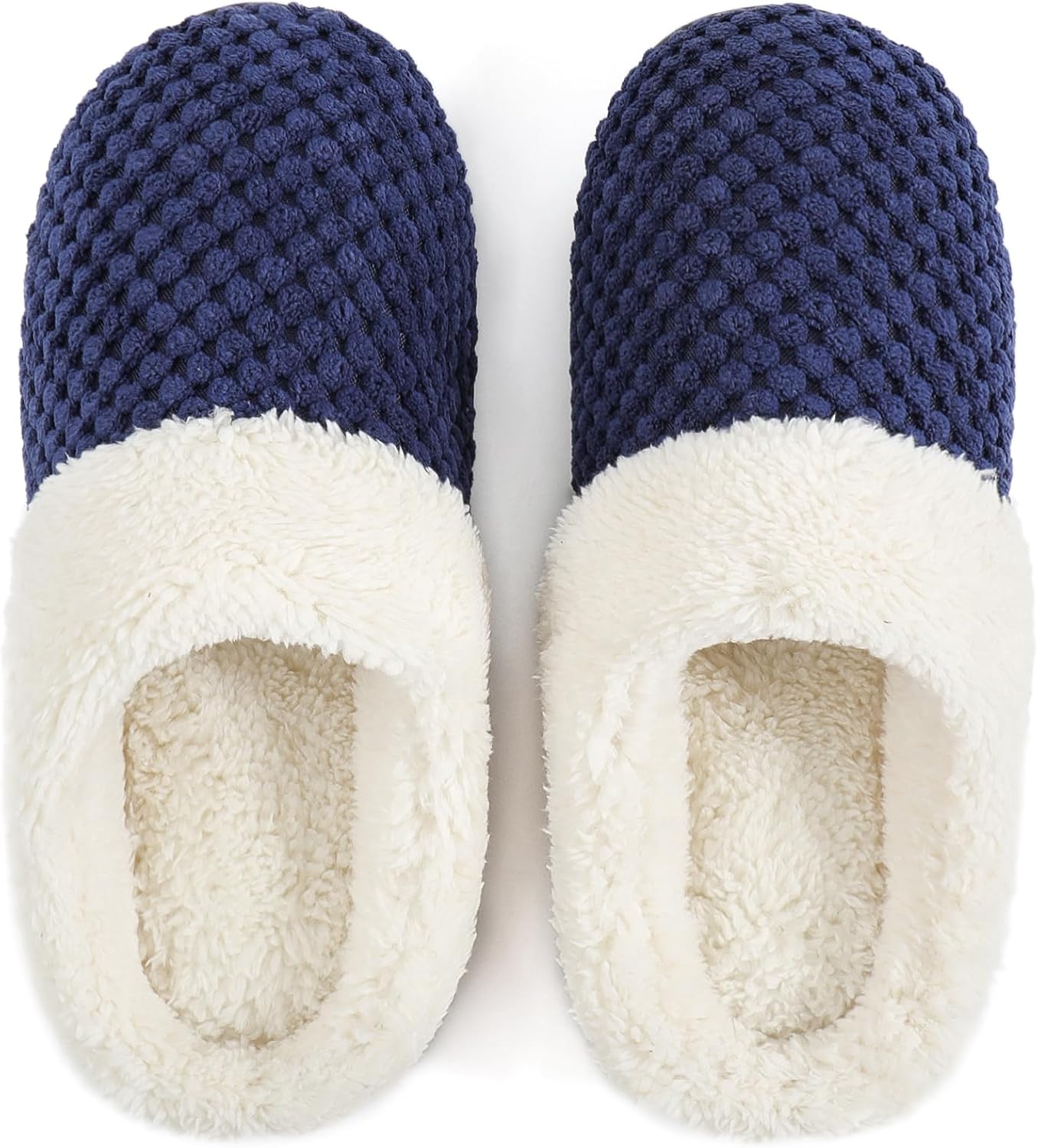ULTRAIDEAS Women's Breathable House Slippers with Memory Foam, Lightweight Cotton Blend Lining, Indoor Outdoor Slip On Design, Non Slip Rubber Sole for Bedroom, Machine Washable