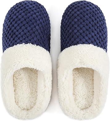 ULTRAIDEAS Womens Popcorn Fleece House Slippers