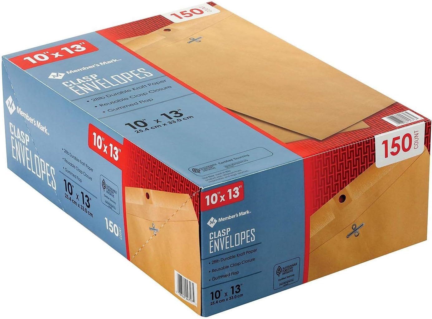 Member's Mark Clasp Envelope 10 x 13 (150 ct.) Office