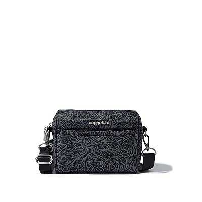 Baggallini 2 in 1 Convertible Belt Bag Bags Midnight Blossom Print