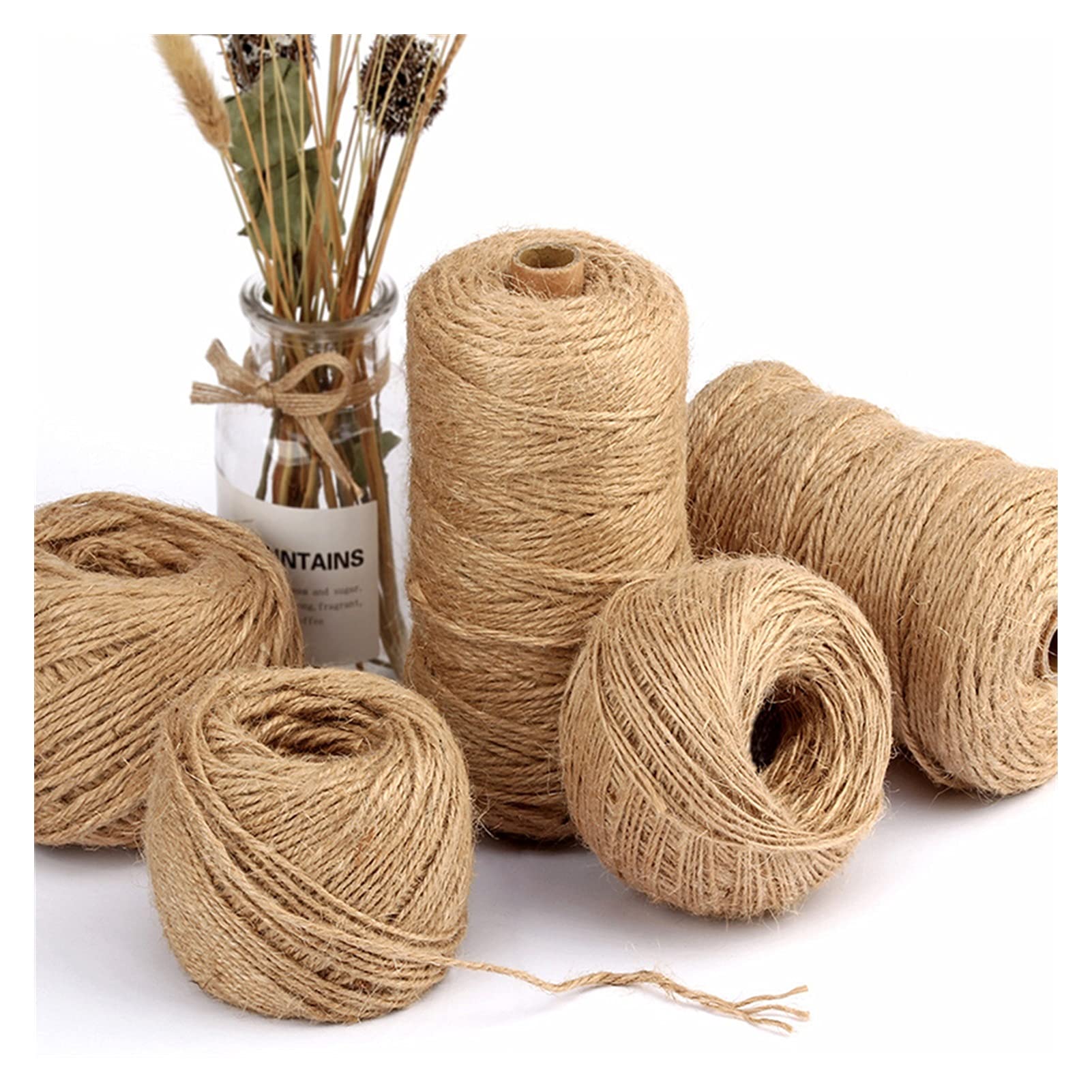 Natural Jute Twine, 30m/rollJute Twine Burlap String Hemp Rope For Gifts Packing