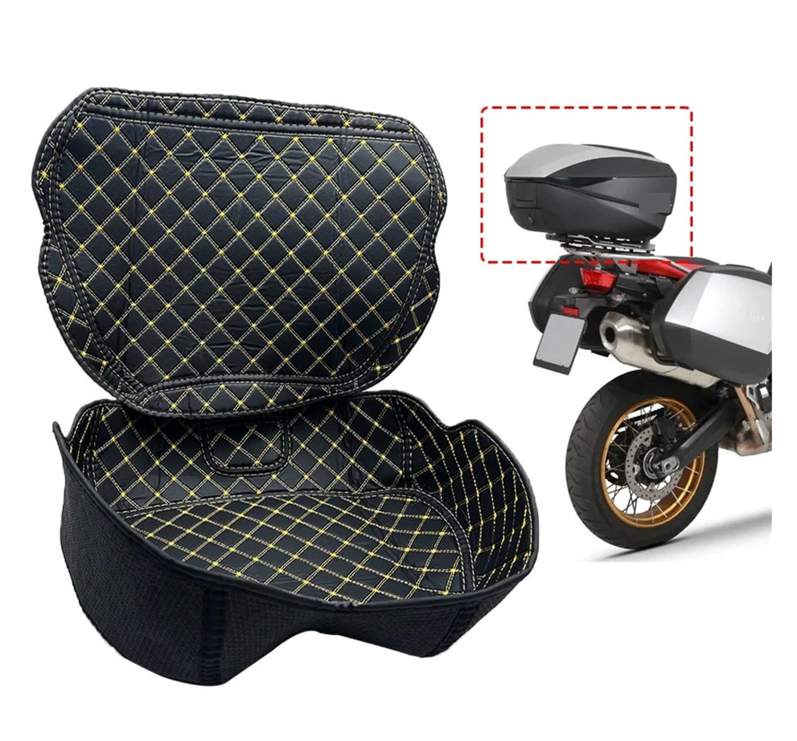 Forro Maletero Motocicleta para SHAD SH59X SH 59X SH59 X Maleta Trasera para Motocicleta, Forro Interior, Caja de Equipaje, Funda Interior Trasera