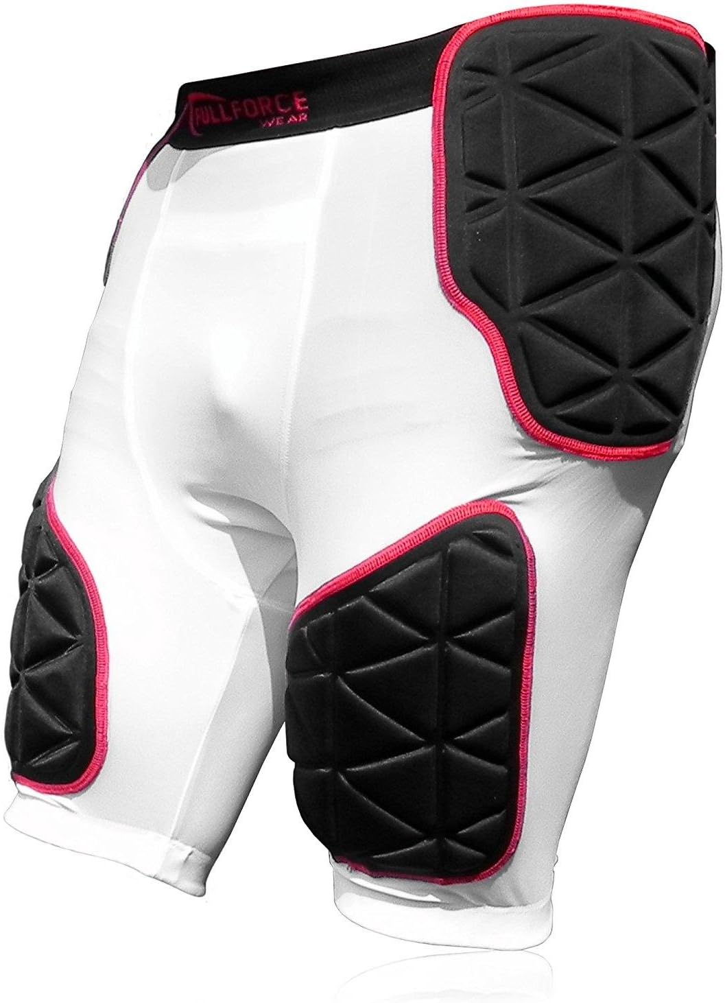 Full Force American Football Triangle 5 Pocket Pad Girdle - White, White, XXL