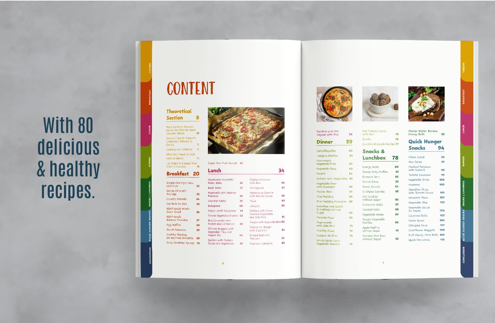 Toddler's First Cookbook: Cooking Together Made Easy! 80+ Fun and Healthy Recipes for Kids Ages 1-4 (Junior Cookbooks, Band 1)