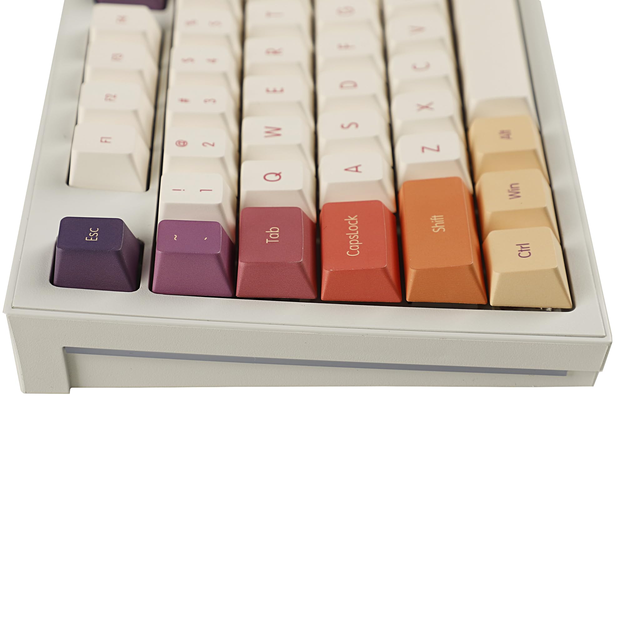 YMDK Lot de touches en PBT épais pour clavier QWERTZ AZERTY MX 1,7 mm d'épaisseur