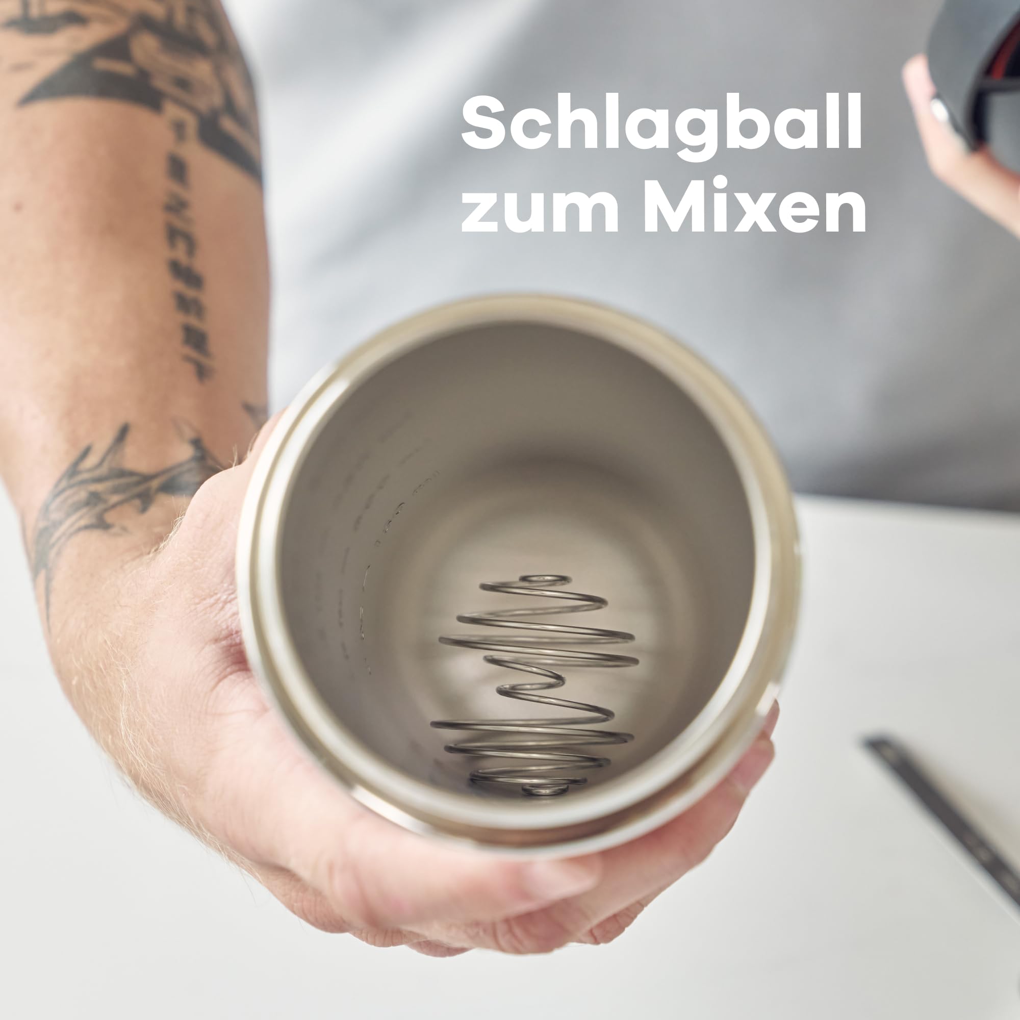 Hydro Flask - Insulated Shaker Bottle - 709 ml (24 oz) isolierte Shaker-Flasche für Proteinshakes, Nahrungsergänzungen und mehr - Goji