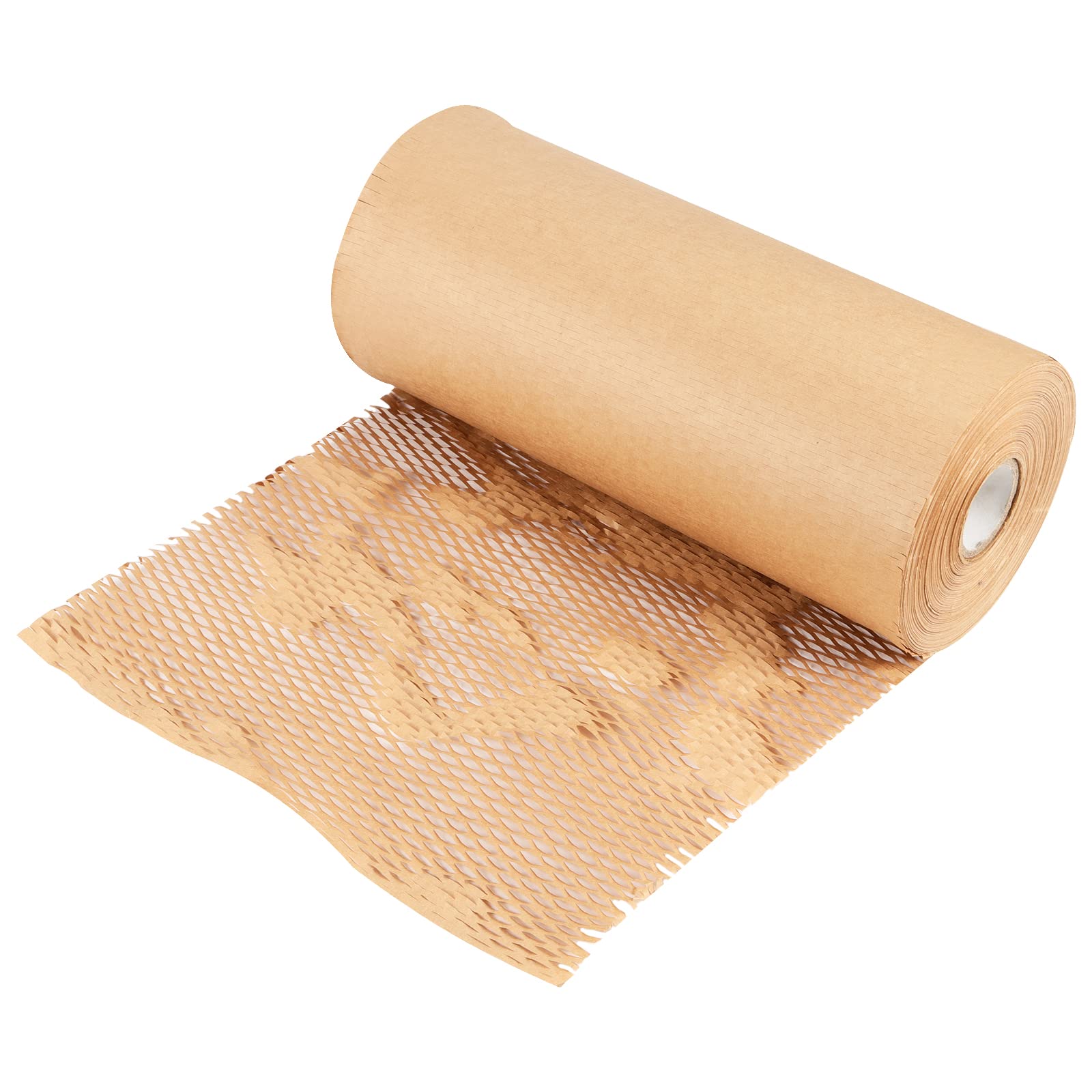Verpakkingsmateriaal, papier, honingraatpapier, verpakkingspapier voor het beschermen van het verpakken van breekbare voorwerpen, 39 cm x 20 m, kraftpapier