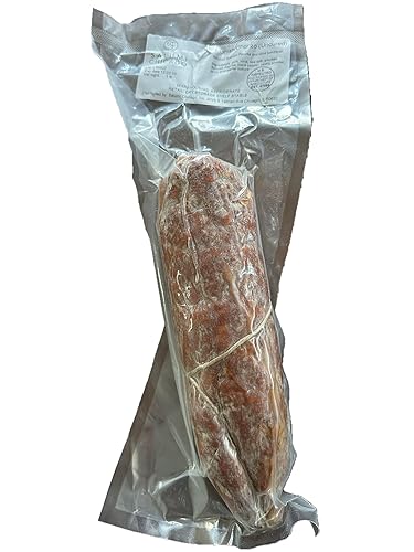 Miniatura 29 de Salami artesano (chorizo español) – Sin curar, sin gluten, sin azúcar, snack keto (5.3 onzas) Auténtico salchichón de cerdo curado en seco, audaz