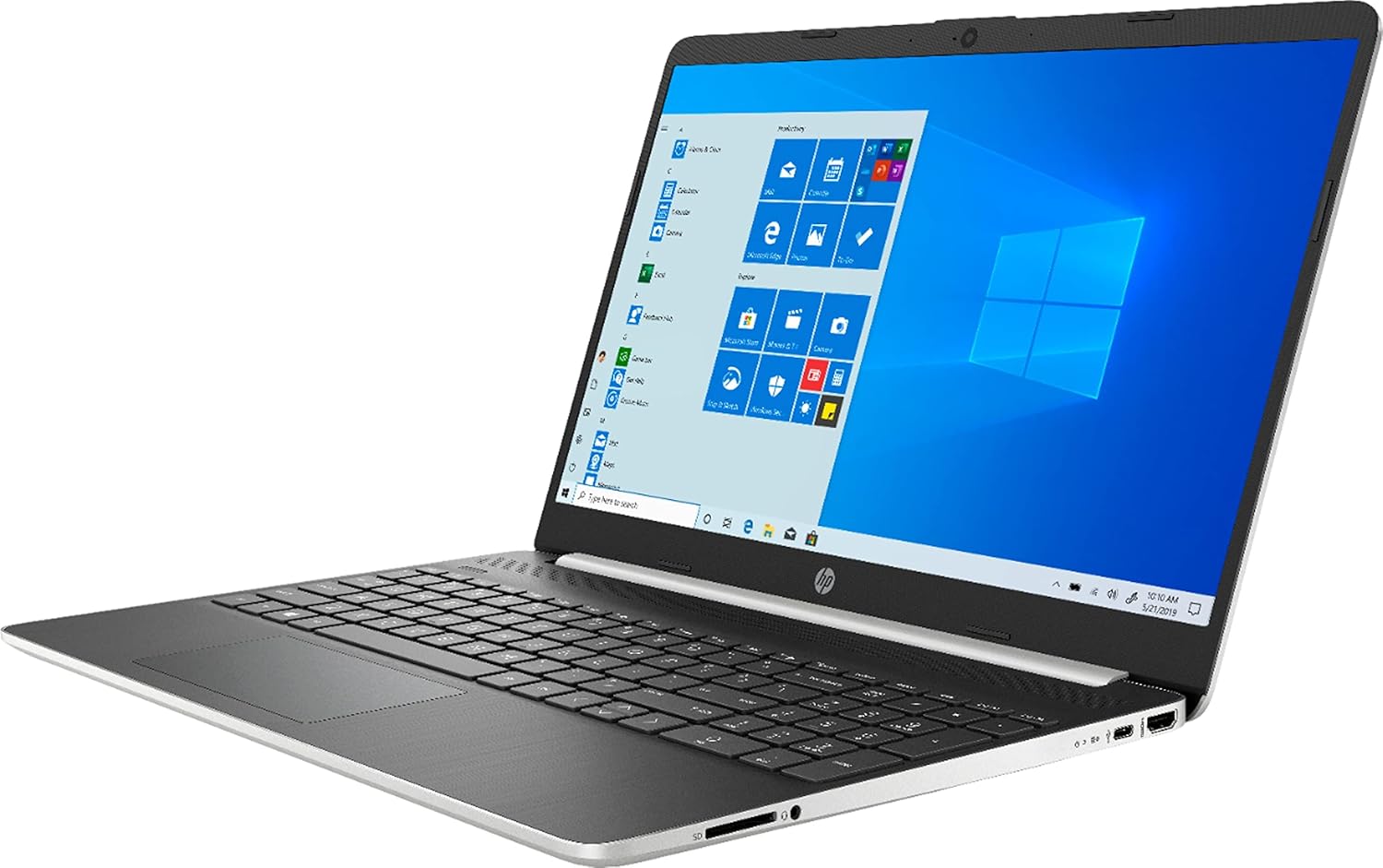 HP 15-DY1051WM Notebook 15.6" HD i5-1035G1 1GHz 8GB RAM 256GB SSD Win 10 Home Natural Silver