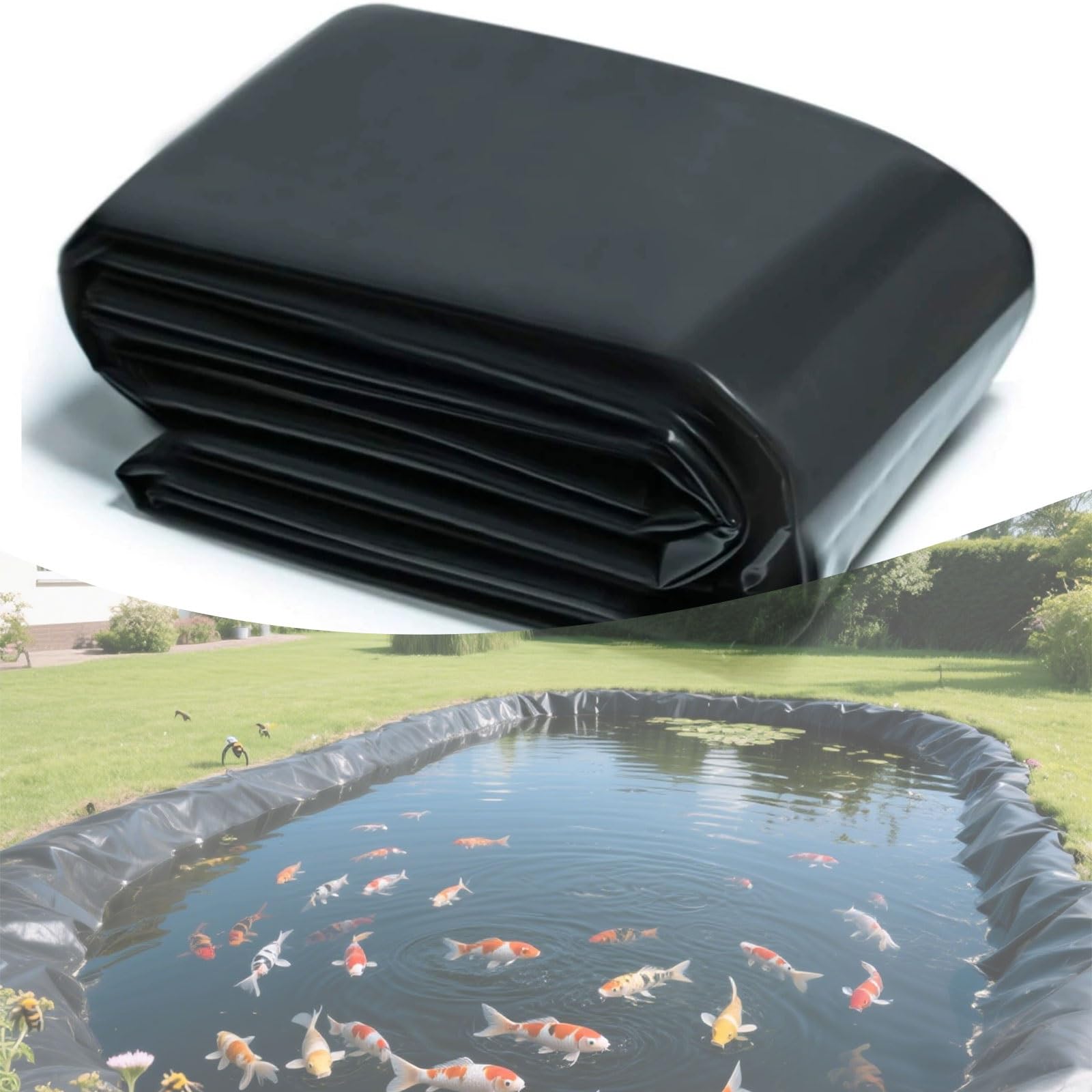 Bassin de jardin membrane pour créer un plan d'eau extérieur zen et étanche