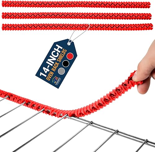 Linda's Essentials - Protectores de silicona para horno (paquete de 3) Protectores de silicona resistentes al calor para horno que protegen contra