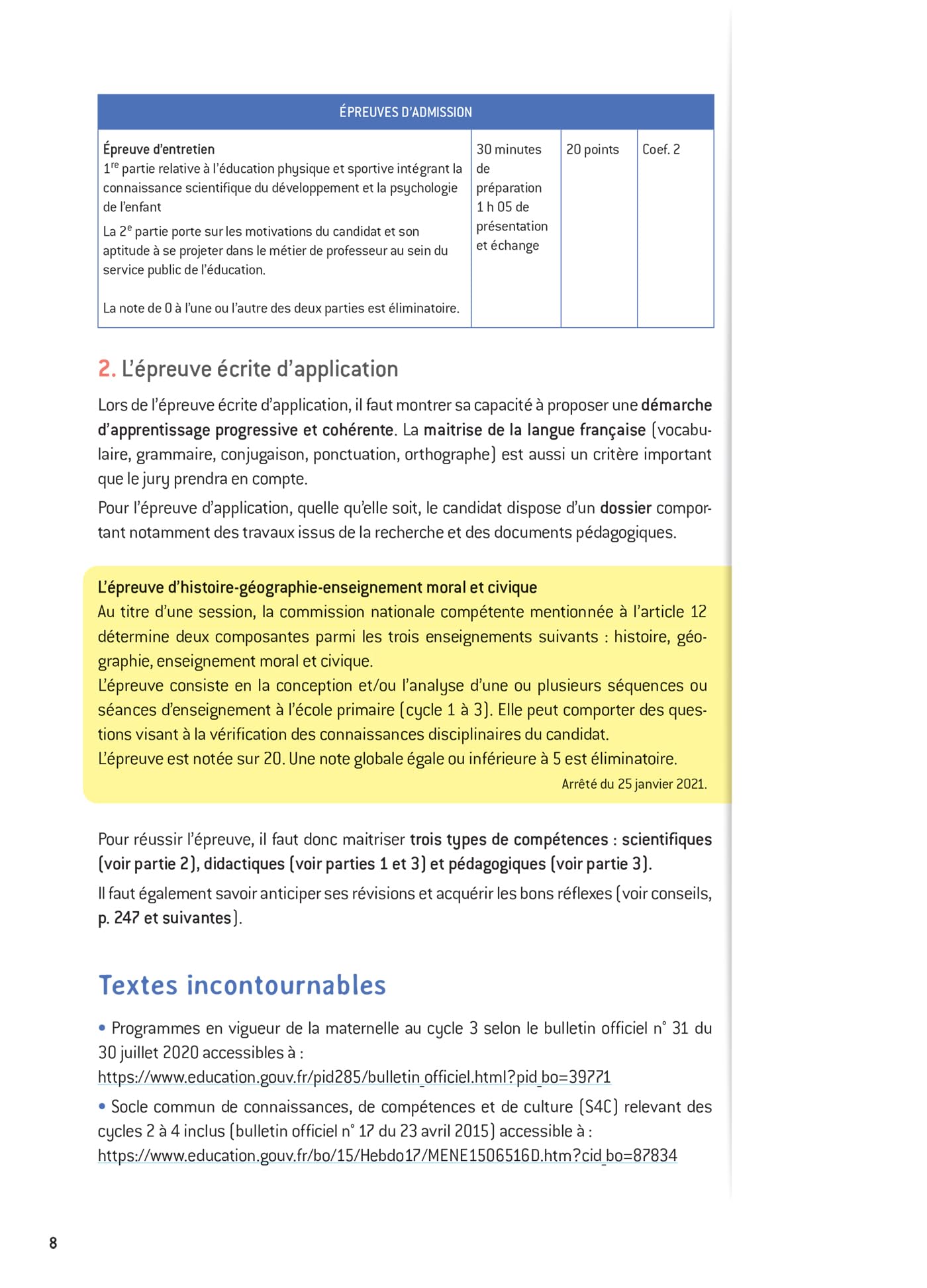 Histoire-Géographie-EMC- CRPE 2026-2027 - Epreuve écrite d'admissibilité - L3 et M2