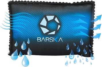 BARSKA Rechargeable Desiccant Dehumidifier - Safe Moisture Absorber for Home Closets, Gun Safes, Basement, Garage, Cars - Mic