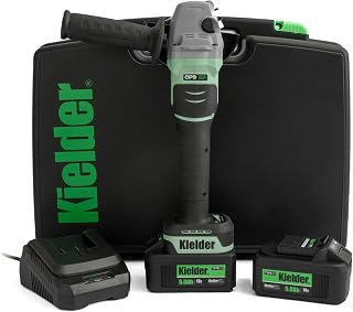 Kielder KWT-013-02 18V Brushless Cordless 115mm Angle Grinder Kit, 2 x 5.0Ah Li-ion TYPE18 Battery, Charger & Case