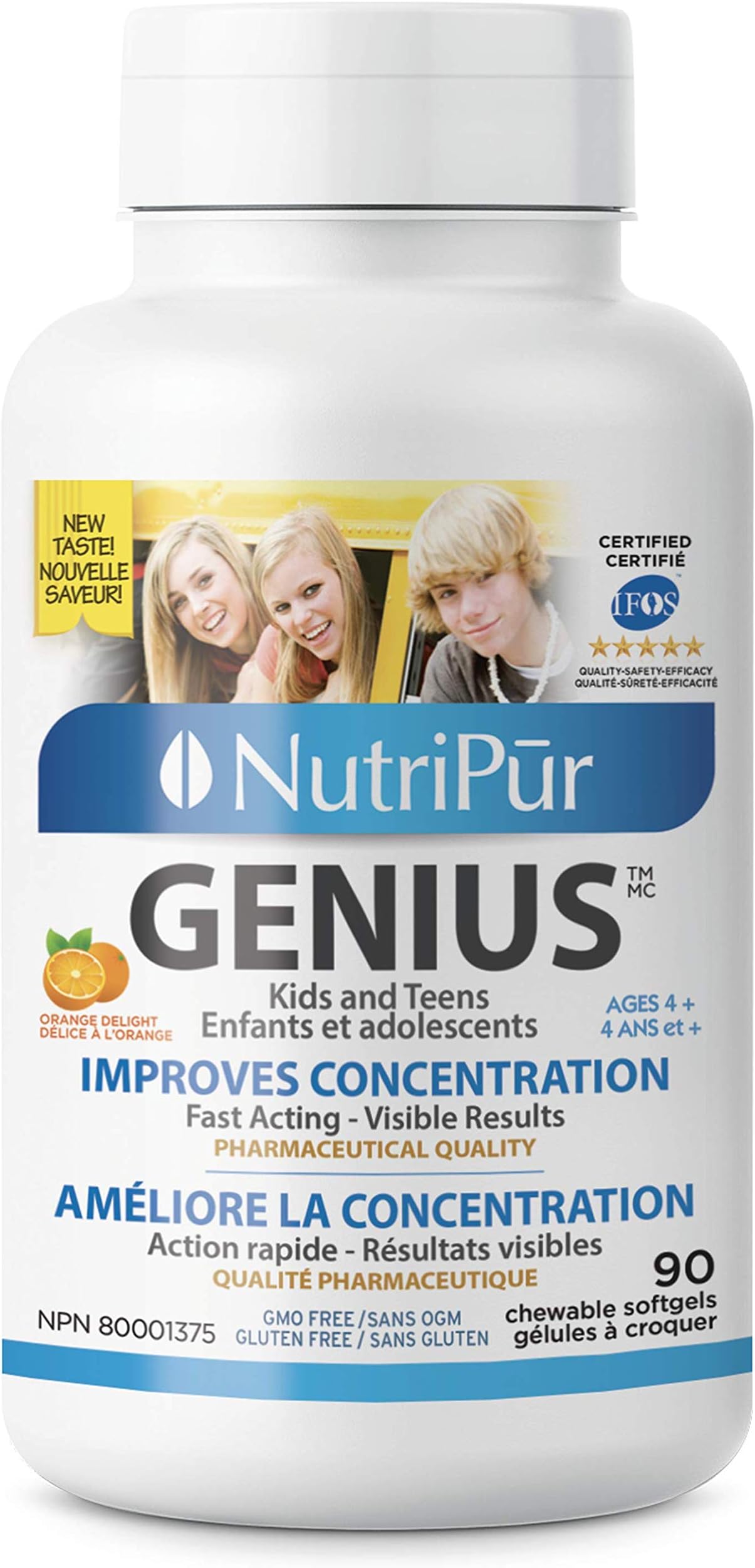 NUTRIPUR Genius Kids & Teens, 90 CT