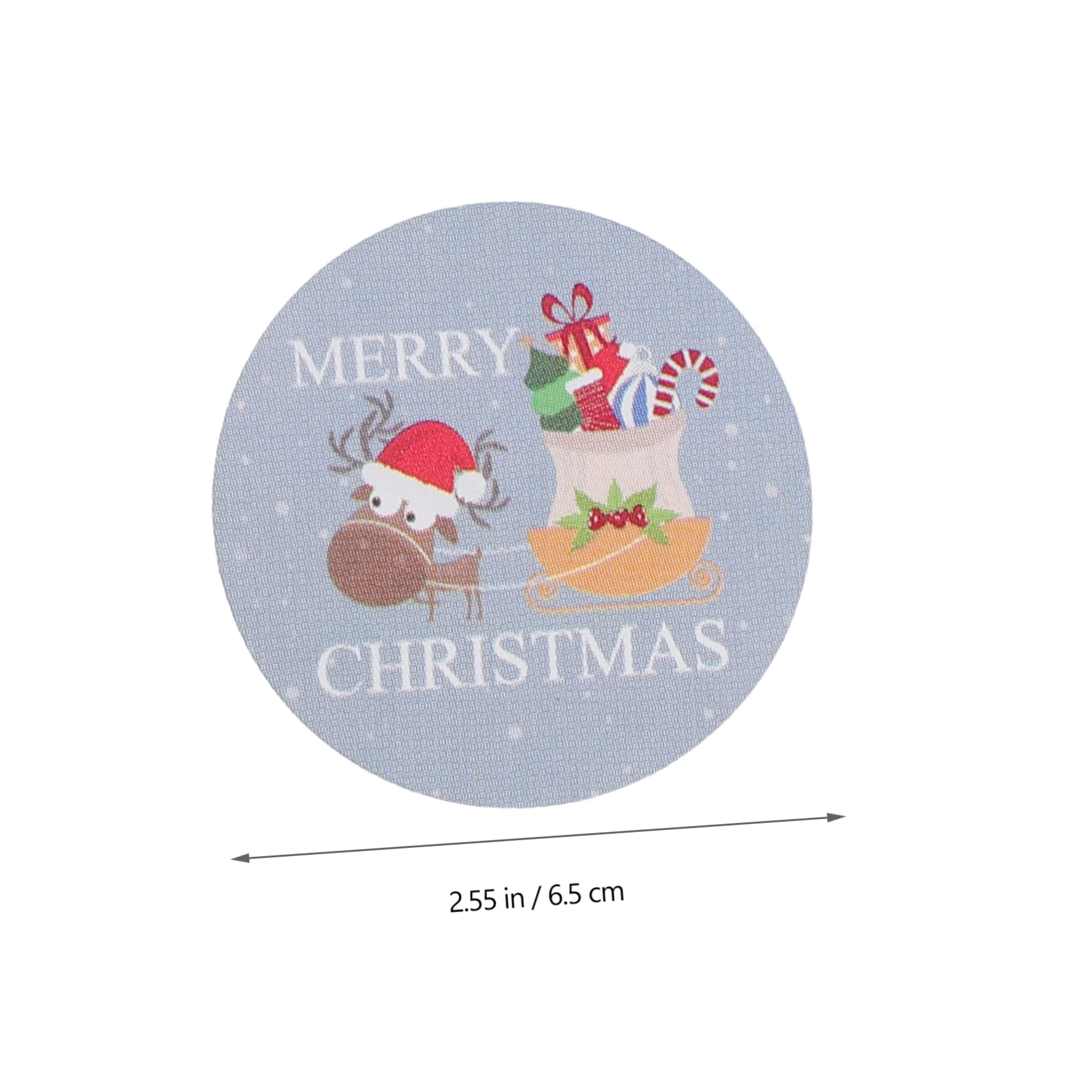 Tofficu 6rotoli Adesivi Natalizi Autoadesivi Sticker Per Decorare Biglietti Buste e Regali Tematica Festiva Per Natale Etichette Per Regali e Cartoline Di Auguri