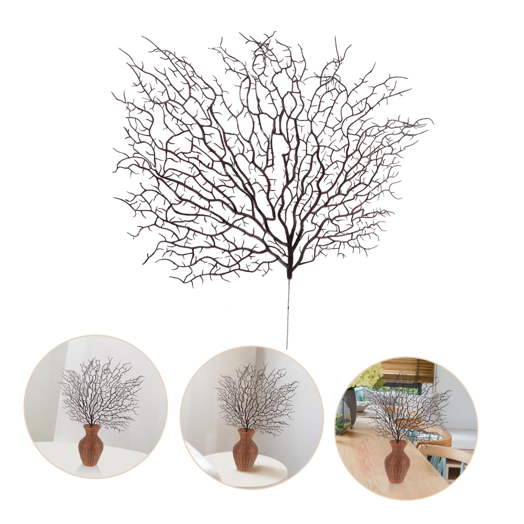 STOBAZA 6pezzi Rami Artificiale Simulati Per Decorazioni Rami Finti Corallo Per Riempimento Vasi Design Realistico e Facile Da Usare Per Progetti e Decorazioni Casa